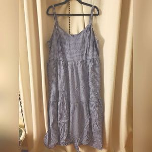 Old Navy Cami Maxi dress, Blue Gingham size XXL